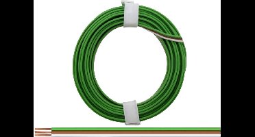 Donau Elektronik 318-5 Draad 3 x 0.14 mm² Groen, Bruin, Wit 5 m