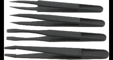 Donau Elektronik PZ84 Set kunststofpincetten 4-delig