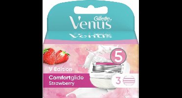 Gillette Venus Scheermesjes Comfortglide Strawberry 3 stuks - Voordeelverpakking 12 stuks