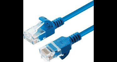 Microconnect V-UTP6A002B-SLIM netwerkkabel Blauw 0,2 m Cat6a U/UTP (UTP)