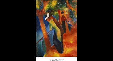 Kunstdruk August Macke - Strada soleggiata 60x80cm