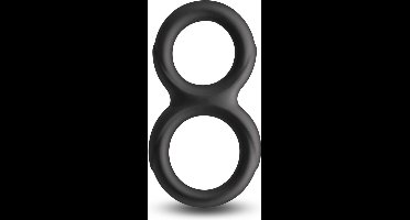 Pipedream - Renegade - Twofold - Dubbele Siliconen Cockring - Zwart