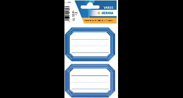 Etiket herma 5714 82x55mm schrift blauwe rand 12st | 10 stuks
