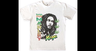 Bob Marley - Kaya Illustration Heren T-shirt - XL - Wit