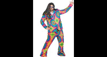 Vegaoo - Psychedelische grote hippie vermomming voor mannen