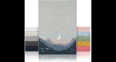 Laleni Premium Hoeslaken Kids - 100% Katoen - 40 x 80 x 10 cm - Moonlight Grey