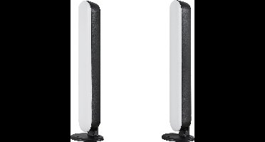 REALITY GAME Tafellamp - Zwart - incl. 2x LED RGB 2.5W - Dynamisch licht - Geintegreerde dimmer - Memory functie - Afstandsbediening - RG-kleurwisselaar - Sound control