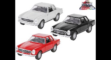 Welly Mercedes Benz 230SL 1963 die cast schaalmodel met pull back motortje 1:36 verkoop per stuk pagode