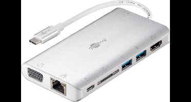 Goobay 49850 interface hub USB Type-C 5000 Mbit/s Zilver