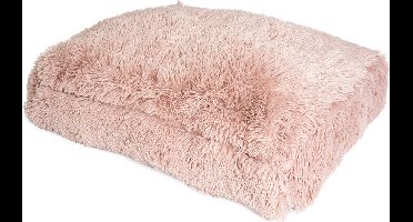 Duvoplus - Dierenkussen - Hond - Snug Rechthoekig Bed L - 97x68x18,5cm Roze - 1st