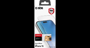 SBS Screenprotector geschikt voor Apple iPhone 15 Glazen | SBS Guard Screenprotector - Case Friendly