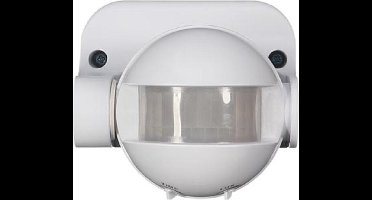 Perel Bewegingsmelder, PIR, 12 m detectiebereik, 180° detectiehoek, IP44, gebruik binnen- en buitenshuis, wit