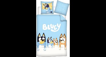 Bluey Dekbedovertrek, Night Time - Eenpersoons - 140 x 200 + 65 x 65 cm - Polycotton