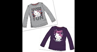 Charmmy Kitty Shirts - Lange Mouw - Set van 2 stuks - Hello Kitty - Maat 104