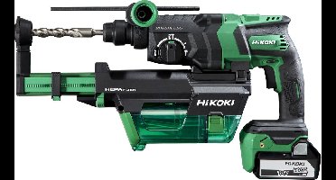 HiKOKI DH18DPCWUZ 18V SDSplus boorhamer met stofafzuigunit | 3.2 J | 2 x 5,0 Ah in HSC met stofunit in HSC IV