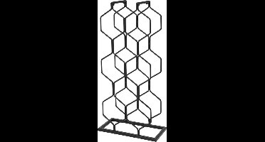 Home&Styling - Wijnrek - voor - 8 - flessen - metaal - zwart