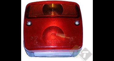 achterlicht vierkant 12 volt 104x100x50mm - achterlamp - achterlicht - aanhanger achterlamp - verlichting