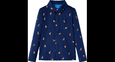 vidaXL - Kindershirt - 128 - marineblauw