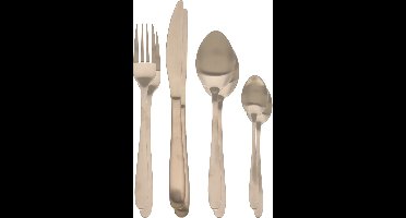 Excellent Houseware Bestekset Tableware Collection - 32-delig - goud - RVS - 8 personen