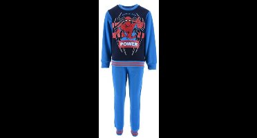 Marvel Spiderman Set / Joggingpak / Huispak / Vrijetijdspak - Blauw - Maat 122/128 (tot 8 jaar)