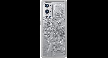 OnePlus 9 Pro Hoesje Unique Bumper Case Droid Zilver