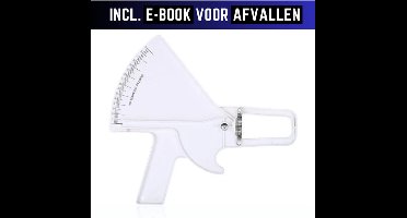 Professionele Huidplooimeter en Vetmeter - Nauwkeurige Lichaamsanalyse Tool voor Fitness en Gezondheid - Inclusief Handleiding en boekje over afvallen