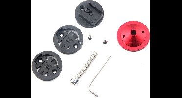 Qatrixx GPS Stem Mount - Top Cap - Fiets Houder - Garmin Edge Gps Houder - Rood