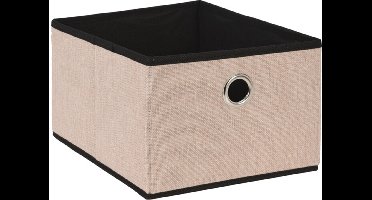 Storage Solutions Opbergmand/kastmand - 15 liter - beige - 32 x 25 x 18 cm - Vakkenkast manden