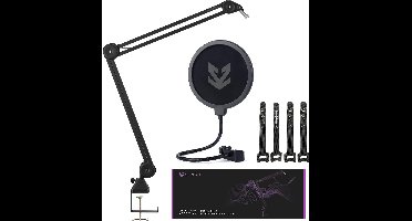 Sensic SA 10 Microfoon Arm met Popfilter - Microfoon Standaard - Boom Arm - Statief - Extra lang