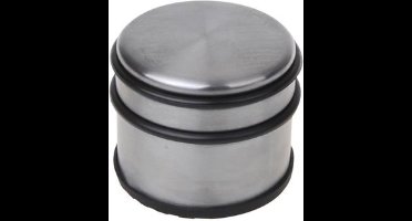 Benson Metalen deurstopper - zwaar gewicht - rubberen ring - Ø 9 cm - 12 stuks