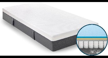 Emma Hybrid Pocketvering Matras - 250 veren p/m2 - 180 x 210 cm - Medium