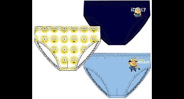 Minions – 3 x onderbroek maat 116/128 - 6/8 jaar