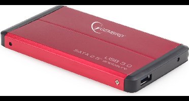 Gembird EE2-U3S-2-R - Harddiskbehuizing, 2.5 inch SATA, USB 3.0