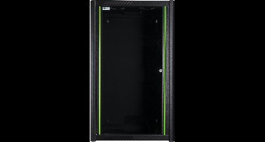 Logon 19" 20U W=600Mm D=450Mm H=1000Mm Wallmount Pro Black