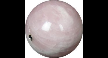 Edel-gedenk-steen Bol 60mm, Roze Kwarts