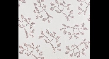 Dutch Wallcoverings Vliesbehang tak/puntje - beige/groen