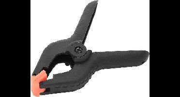 Lijmklem met Veer 100mm - Zwart