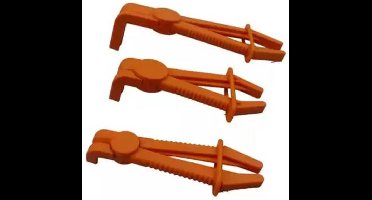 Slang Afklem Tangen gebogen 3-delig