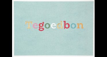 Depesche - Wenskaart "Gewoon Mooi" met de tekst "Tegoedbon" - mot. 030