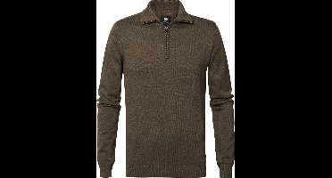 Petrol Industries - Heren Fijngebreide Trui - Bruin - Maat XL