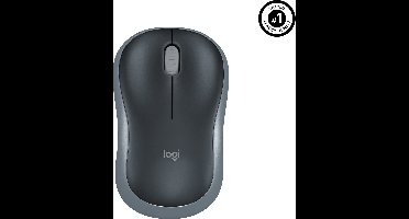 Logitech M185 - Draadloze Muis - Zilver/ Zwart
