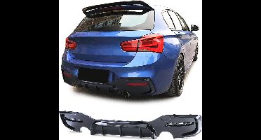 Passend Voor Bmw 1 Serie F20 F21 LCI Achterbumper Diffuser Hoogglans Zwart 135i Look 2015 t/m 2019 116 118 120