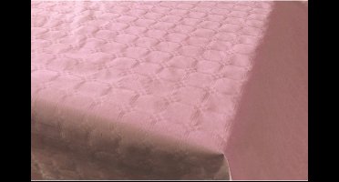 Tafellaken/tafelkleed rol papier - 1x - 800 x 120 cm - lichtroze - Tafel decoratie - Lange tafels - Damast papier