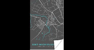 Poster Sint-Michielsgestel - Stadskaart - Kaart - Plattegrond - 20x30 cm