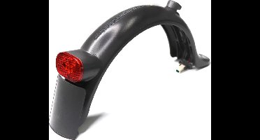 TECHPUNT Achterspatbord met haak en achterlamp - Geschikt voor Xiaomi Mi Essential, Mi 1S en Mi Pro 2 Step - Zwart