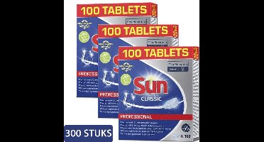 Sun - Vaatwastabletten - Classic - Regular - 300 vaatwastabletten - Voordeelverpakking