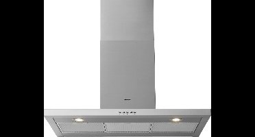 Inventum AKB9005RVS platte wandschouw afzuigkap 90 cm - Afzuigcapaciteit 645 m3/h - Geschikt voor open keuken - 3 standen - Ledspots - Luchtafvoer en recirculatie - RVS