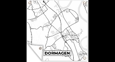Tuinposters Dormagen - Stadskaart - kaart - Plattegrond - 50x50 cm - Tuindoek