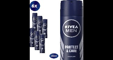 Nivea Deospray Men – Protect & Care - Voordeelverpakking 6 x 150 ML