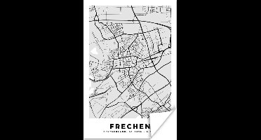 Poster Stadskaart - Plattegrond - Kaart - Duitsland - Frechen - 20x30 cm